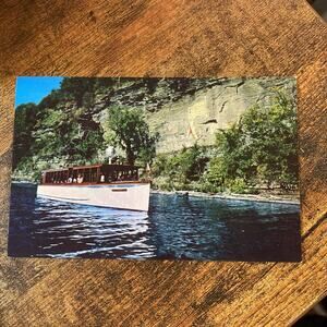 Postcard Watkins Glen New York Captain Bill's Lake Ride Cruise Tour Boat Vintage